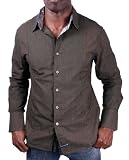 ENGLISH LAUNDRY Floral Cuff Plaid Mens Dress Shirt