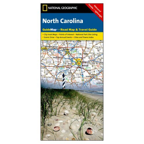 Guide Map-North Carolina - Guide Map (National Geographic GuideMaps)