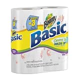 Bounty Basic Giant Roll, Prints, 2-Count (Pack of 12)