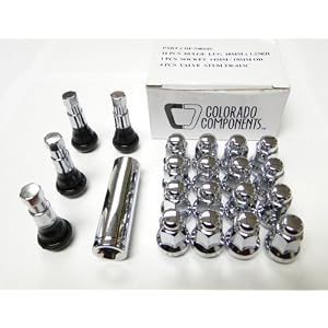 Colorado Components DF-54012S Chrome Atv wheel installation kit (1/2\” Spline) for 4 lug applications