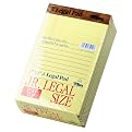 TOPS 7501 Letr-Trim Perf-Top 5 x 8 Canary Pads, Jr. Legal Ruling, 50 Sheets/pad, Dozen