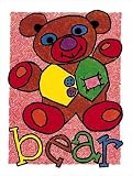 Bear by Karen Gutowsky poster print,9 in. x 12 in.
