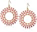 Trina Turk Sunburst Gold And Hot Pink Earrings