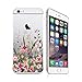 DECO FAIRY Compatible with iPhone 6 / 6s, Spring in the Air Summer Floral Flower Blossom Series Glossy Hard Cover Case