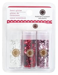 Martha Stewart Crafts Heart Glitter Valentines Day 3-Pack