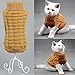 Bolbove Cable Knit Turtleneck Sweater for Small Dogs & Cats Knitwear Cold Weather Outfit (Brown, Medium)