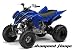 AMR Racing Yamaha Raptor 350 ATV Quad Graphic Kit – Diamond Flames: Blue, Black