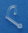 Clear Nose Screw Retainer - Dome - Sold as a Pair