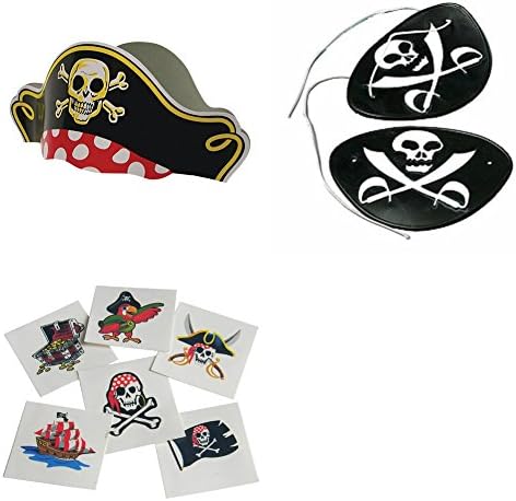12 Pirate Hats, 12 Eye Patches, and 144 Tattoos