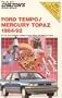 Ford Tempo and Mercury Topaz, 1984-92 (Chilton's Repair Manual (Model Specific))