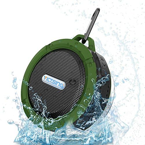 Geneirc Wireless Bluetooth 3.0 Waterproof Outdoor / Shower Speaker, with 5W Speaker/Suction Cup/Mic/Hands-Free Speakerphone - Army Green