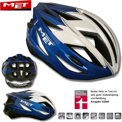 MET Fahrradhelm Radhelm ALISEO blau