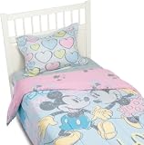 Disney Mickey and Minnie Vinatge Twin Comforter Set