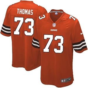 Cleveland Browns #73 Joe Thomas Game Orange Men Jersey(X-Large)