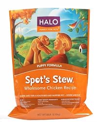 Halo Spot's Stew Natural Dry Dog Food, Puppy, Wholesome Chicken Recipe, 10-Pound Bag