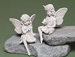 Pack of 4 Secret Enchanted Garden Delightful Fairy with Butterfly Statues 8"