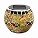 Mosaic Glass Solar Decorative Light in Autumn