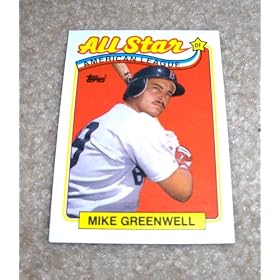 1989 Topps Mike Greenwell # 402 MLB Baseball All Star Card