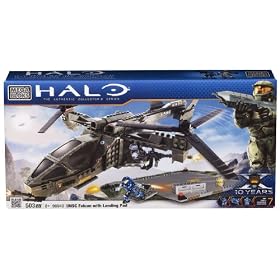 Mega Bloks Halo UNSC Buildable Falcon with Landing Pad