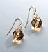 Peach Drop Earrings