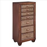 Cabana Banana Cocoa Lingerie and Jewelry Cabinet