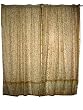 2 Cream Gold Floral Art Silk India Sari Drapes Curtains Panels Window Decor 86"