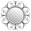 Round Iron Mirror
