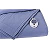 Soft Heat Luxury Micro-Fleece Low-Voltage Electric Heated Throw, Slate Blue