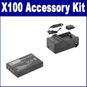 Toshiba Camileo X100 Camcorder Accessory Kit includes: SDNP120 Battery, SDM-146 Charger by Synergy