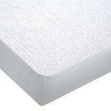 Comfort Shield Terry Waterproof Mattress Protector, White, Twin
