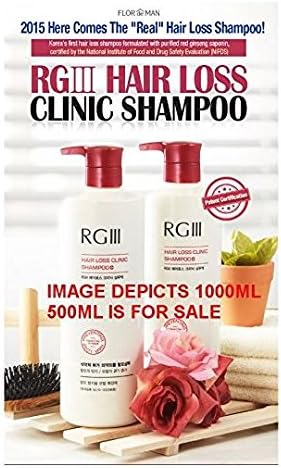 RGIII Red Ginseng Hair Loss Clinic Shampoo 2pcs Set For Mitigating Hair Loss and Nourishing Scalp