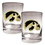 NCAA Iowa Hawkeyes Two Piece Rocks Glass Set