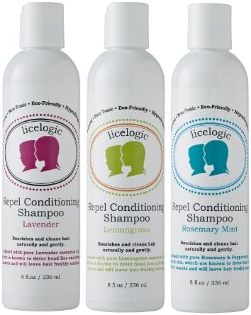 LiceLogic Repel Conditioning Shampoo - Pesticide Free - 8 oz. - Independently Tested and Proven to Repel 99% or More of Lice From Hair.