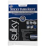 Sulky 8-1/2-Inch by 11-Inch Printable Sticky Fabri-Solvy Stabilizer, 12-Pack