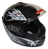 Produkt-Bild: Integralhelm Black Devil, mit auswechselbarem Visier und herausnehmbaren Wangenpolster in Gr.M ( 57-58 cm )