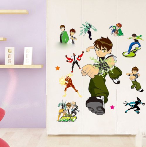 Zooyoo® Wholesale Flowers Trees Animals Wall Sticker Decals Kids Nursery Children Bedroom Living Room Decor Removable PVC Mural (70*50CM Kids Hero Ben 10)