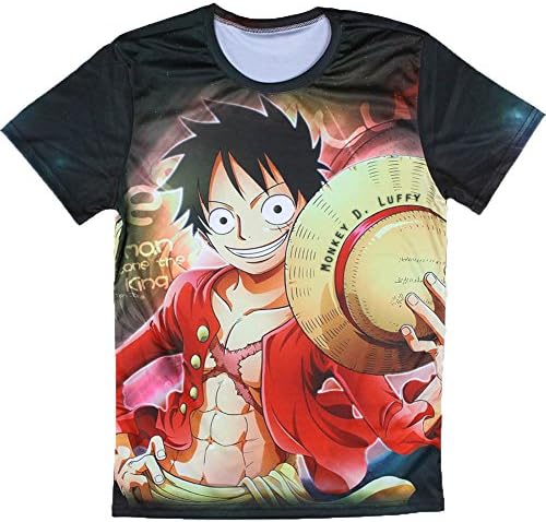 Pizi One Piece T Shirt Luffy Shirt for Men 2XL