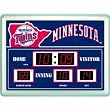 Minnesota Twins Scoreboard Clock Thermometer NFL Football Fan Shop Sports Team Merchandise
