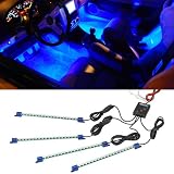 4pc. Blue LED Interior Underdash Lighting Kit