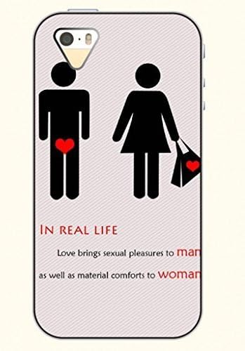 OOFIT Phone Case design with IN REAL LIFE, Love brings sexual pleasures to man as well as material comforts to woman for Apple iPhone 4 4s 4g
