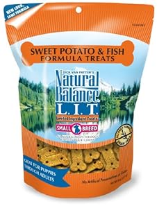 Natural Balance Sweet Potato and Fish Formula Dog Treats, 8-Ounce Bag