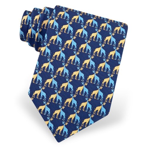 Men's Silk Giraffes Tie by Alynn Novelty - in your choice of color
