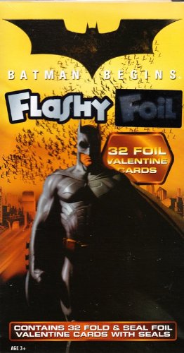 Batman Begins Flashly Foil Valentines