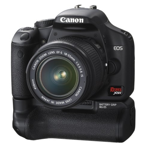 Canon Digital Rebel XSi 12MP Digital SLR Camera with EF-S 18-55mm f/3.5-5.6 IS Lens (Black)