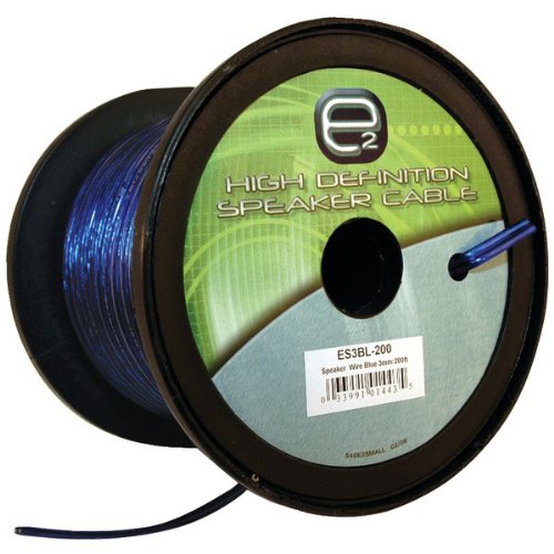 Scosche ES3BL-200 3mm Speaker Wire (200 Feet, Blue)
