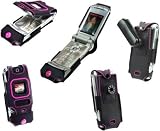 CELLET PINK TRIM PREMIUM STINGRAY RUBBER CASE (with detachable swivel clip) for MOTOROLA KRZR K1m
