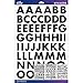 Sticko Alphabet Futura Bold Stickers, Large, Black