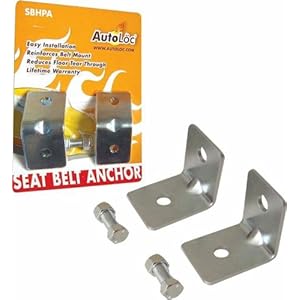AutoLoc SBHPA Angled Seat Belt Anchor Plate Hardware Pack