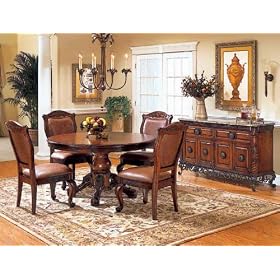 Home Elegance 829-54-5 Barcelona Collection 5 Piece Dining Room Set Warm Cherry Finish... by Home Elegance