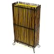 EXP Handmade Natural Bamboo Branch Table / Desk Lamp With Yellow Silk Liner